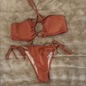 Victoria's Secret Shimmering Copper Bikini